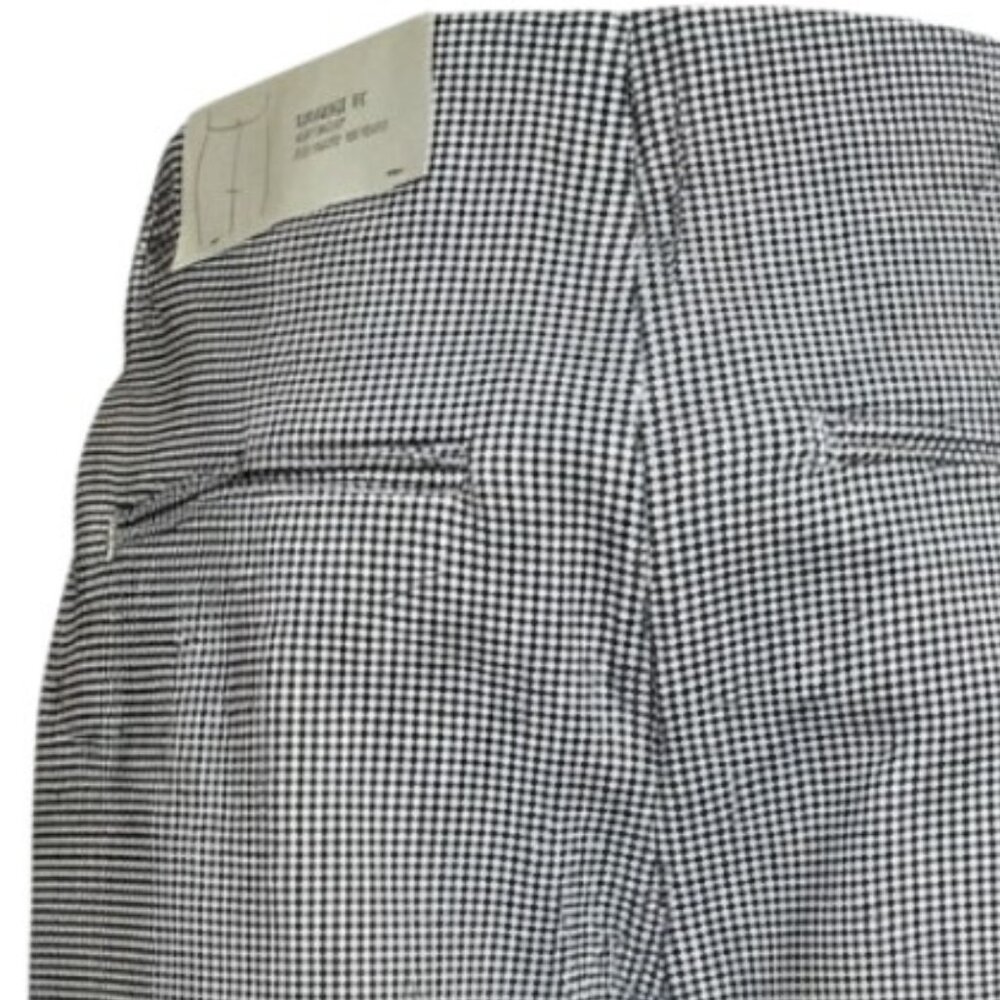 Massimo Fabbro Pull-On Pants Black White Plaid Slim Ankle S 4 - Picture 5 of 12